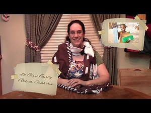 How to Make Fancy No Sew Fleece Scarves
