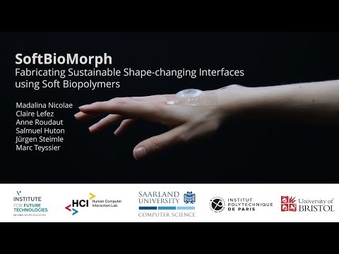 SoftBioMorph : Fabricating Sustainable Shape-changing Interfaces using Soft Biopolymers