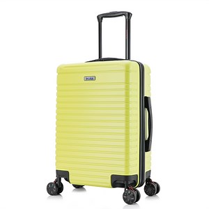 InUSA Deep 20" Hardside Lightweight Luggage with Spinner Wheels, Handle Studs, Trolley, Green