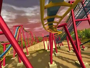 RCT3 Steel Coasters of Wet 'n' Wild Amusement Park Roller Coaster Tycoon 3