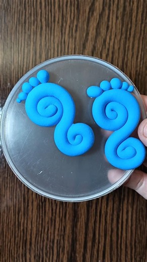 cute mini foot 👣 Diy #foming clay art #satisfying#foryou