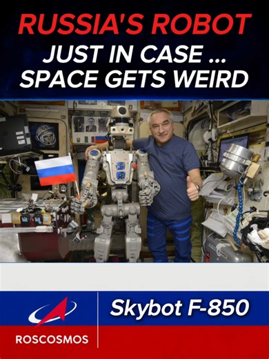 One look at this robot... and you know it's serious!!📖👇 In 2019, Russia sent Skybot F-850, a humanoid robot, to the ISS aboard the uncrewed Soyuz MS-14. It wasn't there to replace cosmonauts. It spent 10 days aboard the ISS testing spacecraft systems, performing simple tasks, and helping engineers evaluate how humanoid robots could support future space missions. After completing its mission, it safely returned to Earth after its stay on the ISS. Watch More Robots 🤖 👇Ink- Ball2 Camera Robot @