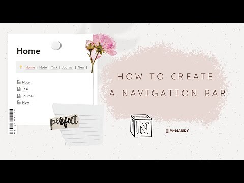 Notion | How to create a navigation bar