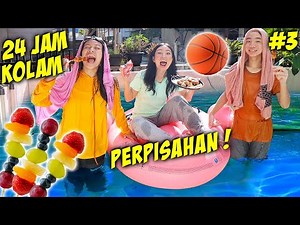24 Hours in the Pool Part 3 - Housewarming! Sultan Has a Water Party & Ball Game! Funny Vlog