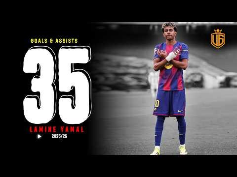 Lamine Yamal All 35 Goals & Assists So far 2025/26 | With Commentary - HD