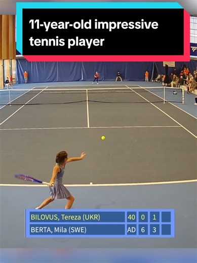 Impressive Performance by 11-Year-Old Tennis Player