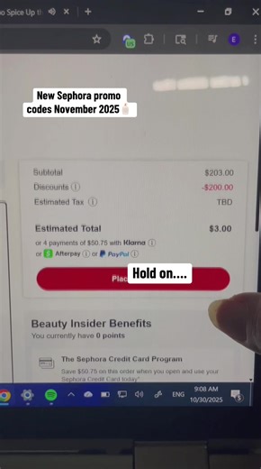 New Sephora promo codes November 2025 #sephora #makeuptok #shopwithme #sephorasale