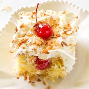 Pina Colada Poke Cake