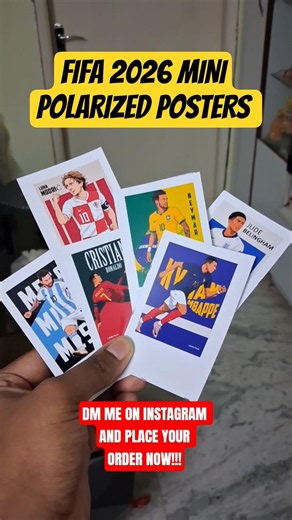 FIFA 2026 Mini Polarized Posters #CustomFootballPrints #AestheticPlayerPosters #cr7 #calcuttaweirdo