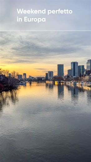 WEEKEND A FRANCOFORTE E COLONIA 🇩🇪⁣ ⁣ ✈️ Come arrivare: ⁣ • Volo diretto per Francoforte da Milano, Roma, Venezia (1h30) ⁣ • Low cost: Ryanair, Lufthansa (da 30€ a/r se prenoti in anticipo)⁣ ⁣ 🏨 Dove dormire: ⁣ • Francoforte centro (vicino Römerberg) per essere a piedi ovunque ⁣ • Budget: 50-80€/notte ostelli o hotel 3*⁣ ⁣ 🚂 Francoforte → Colonia: ⁣ • Treno ICE (alta velocità): 1h, da 30€ 1 90€(prenota su trainline o bahn.de) ⁣ • Parti la mattina presto del giorno 2⁣ ⁣ 📍 FRANCOFORTE - Giorn