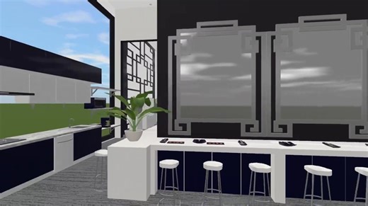 1.1K views · 30 reactions | Step inside the bold elegance of House Black  This walkthrough showcases a dramatic open-concept layout with a sleek contrasting palette, floor-to-ceiling windows, and striking geometric details. The common area designed by BLSCollective in Live Home 3D features a stylish living area with a modern fireplace, a contemporary kitchen and an opulent office. Every space is designed to impress! #madewithlivehome3d | Live Home 3D | Facebook