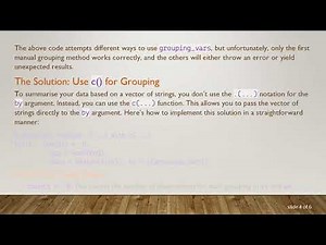 How to Summarise Data.Table with Dynamic Grouping Variables in R