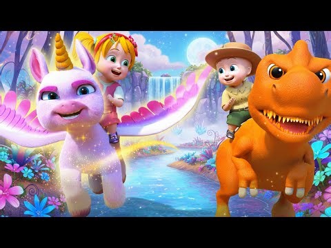 Power Animal Race Adventure 🦖🦄🐬 | Fun Kids Story | 3D Cartoon for Toddlers