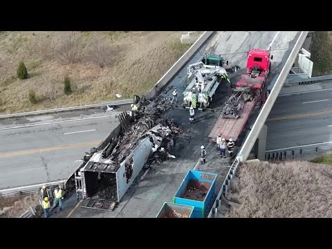 4 Killed, 17 Injured After Semi-Truck Crashes into Vehicles Stuck in Michigan Traffic