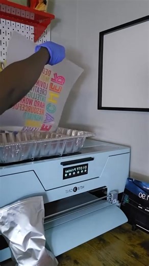 Get the revolutionary HTVRONT D1 DTF Printer and unleash vibrant, durable prints on almost ANY fabric. ✨ For a limited time, slash a WHOPPING $850 off the price! Use code: DTFD1 Your journey to professional-quality printing starts NOW—for a fraction of the cost! 🛒 Tap to claim this mind-blowing discount before it's gone! Thank you @craftingwithdelonda for sharing the video | HTVRONT