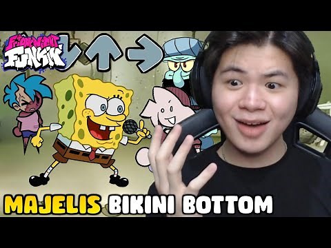 3 MOD RANDOM VS MAJELIS BIKINI BOTTOM, BI-SIDE, & AKAGE!! | Friday Night Funkin - Indonesia