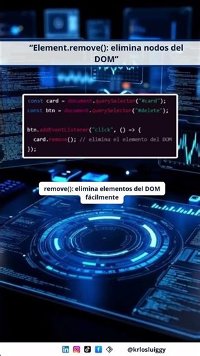 “Element.remove(): elimina nodos del DOM”