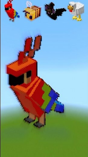 turning your my favourite minecraft birts minecraft pixel art amazing short #pixelartinminecraft