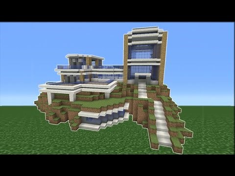 Minecraft Tutorial: How To Make A Modern Mountain Mansion