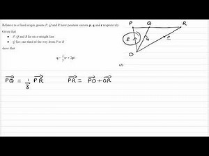 Vectors Exam Questions - A Level Maths - Edexcel Pure Year 1 - Q5 (level 2)