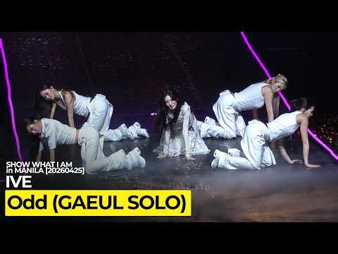 [20260425] ODD - GAEUL 'SOLO STAGE' (FULL FANCAM) | IVE SHOW WHAT I AM IN MANILA by snowflake