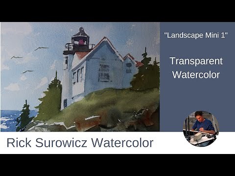 Watercolor Tutorial: Mini Landscape Series Painting 1