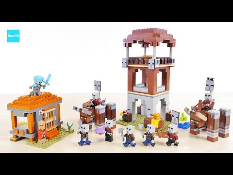 LEGO Minecraft Pillager Squad and Ravager 21278 / LEGO Minecraft The Enderman Tower Speed Build &...