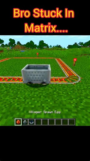Bro Stuck in Matrix....! #matrix #minecraft