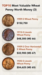 TOP 10 Most Valuable Wheat Penny Worth Money (3) #coins #coincollecting #penny | HeritCoin
