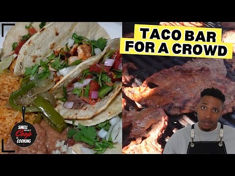 Taco Bar for a Crowd | Easy Setup + Mexican-Inspired Taco Party 🌮🌮🌮