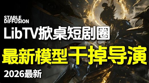 LibTV掀桌短剧圈！最新模型干掉导演！直接手撕漫剧圈（全流程教程制作）