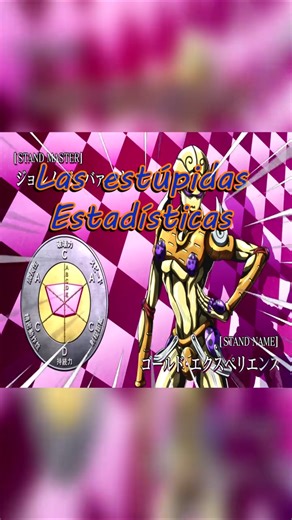 The stats in JoJo's are crazy! #jojo #jojosbizarreadventure #jojostands