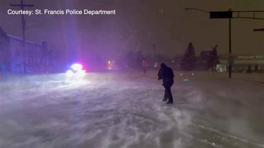Wind and snow in St. Francis