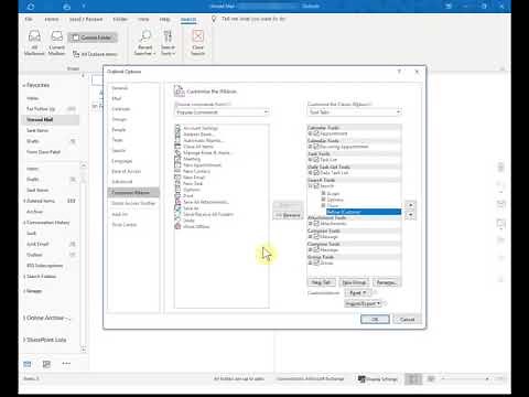 Adding the 'Attachments' button in Outlook Ribbon