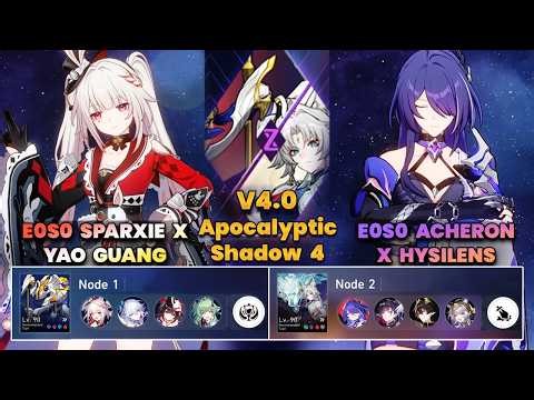 E0S0 Sparxie x Yao Guang & E0S0 Acheron x Hysilens | NEW Apocalyptic Shadow | 3 Stars | HSR | V3.8 |