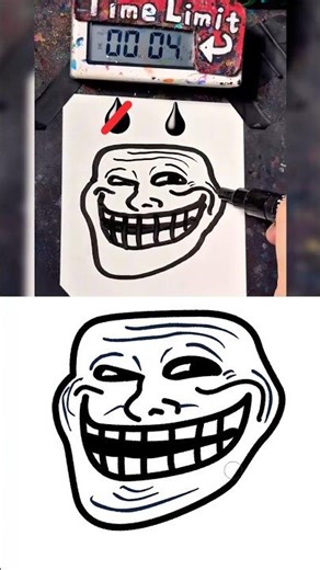 Drawing Trollface in 30Sec (Remake by 김겹살 Winnie)