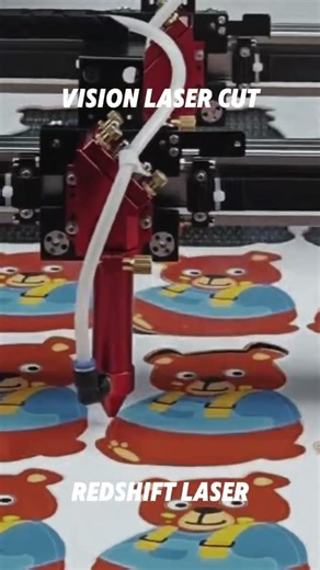 vision laser cutting printed patterns