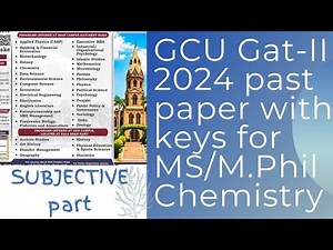 gcu gat test preparation for chemistry