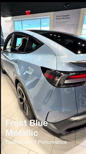 2026 Tesla Model Y Performance in Frost Blue Metallic