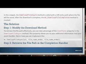 How to Retrieve the FilePath After Completing an Async Download in C# with WebClient