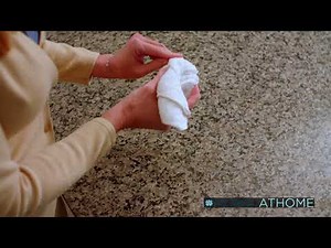 How to Fold a Washcloth Like a Flower (Rosebud)