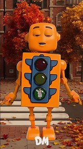 Traffic Lights Song | Learn Colors And Safety With Dominoki #shorts #nurseryrhymes