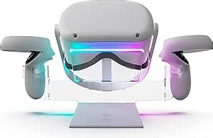 Asterion VR Charging Stand for Oculus / Meta Quest 3, 2, Pro, Vision Pro, HTC, Cosmos, PSVR2, Index, RGB Lighting Universally fits all VR Headsets | Aura v2.0