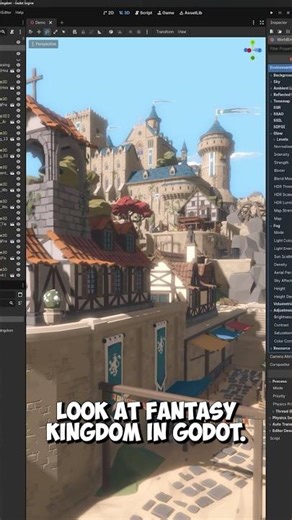 POLYGON Fantasy Kingdom in Godot by #SyntyStudios