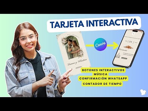 HOW TO create INTERACTIVE WEDDING INVITATIONS in Canva (free) → With WhatsApp and RSVP buttons!