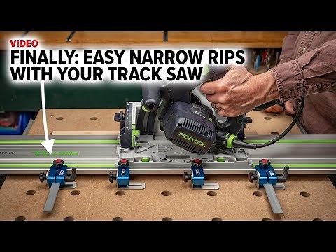 Finally, Narrow Cuts with Your Track Saw - Made Easy