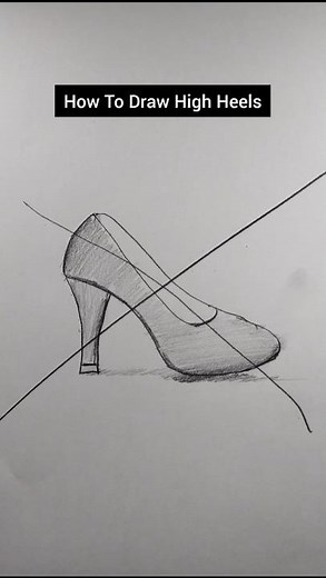 How To Draw High Heel 👠 #drawing #sketch