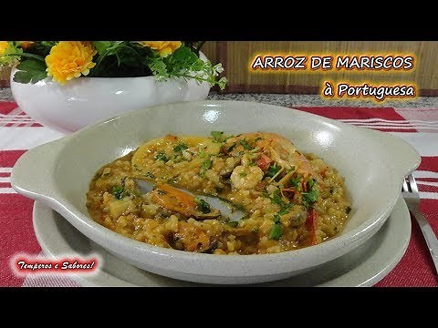 Portuguese style seafood rice, delicious