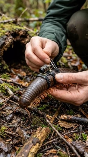 Exploring a Millipede Tunnel With a Tiny Camera