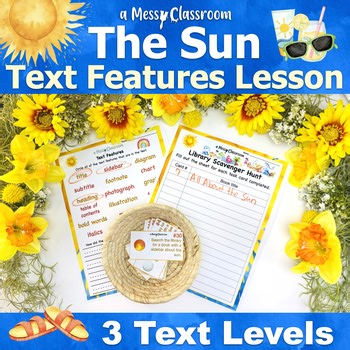The Sun Space Diversified Nonfiction Lesson Text Features Scavenger Hunt RI.2.5